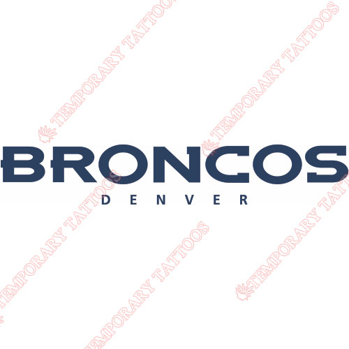 Denver Broncos Customize Temporary Tattoos Stickers NO.502